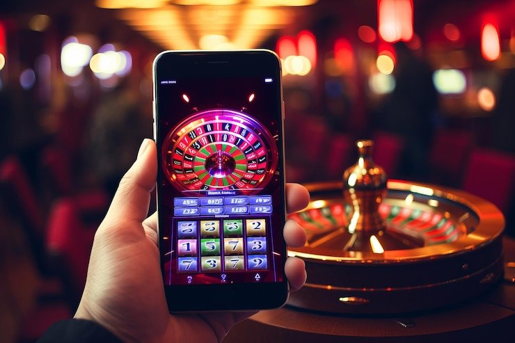 Layar login win lotre di aplikasi mobile Android dengan opsi deposit DANA dan OVO